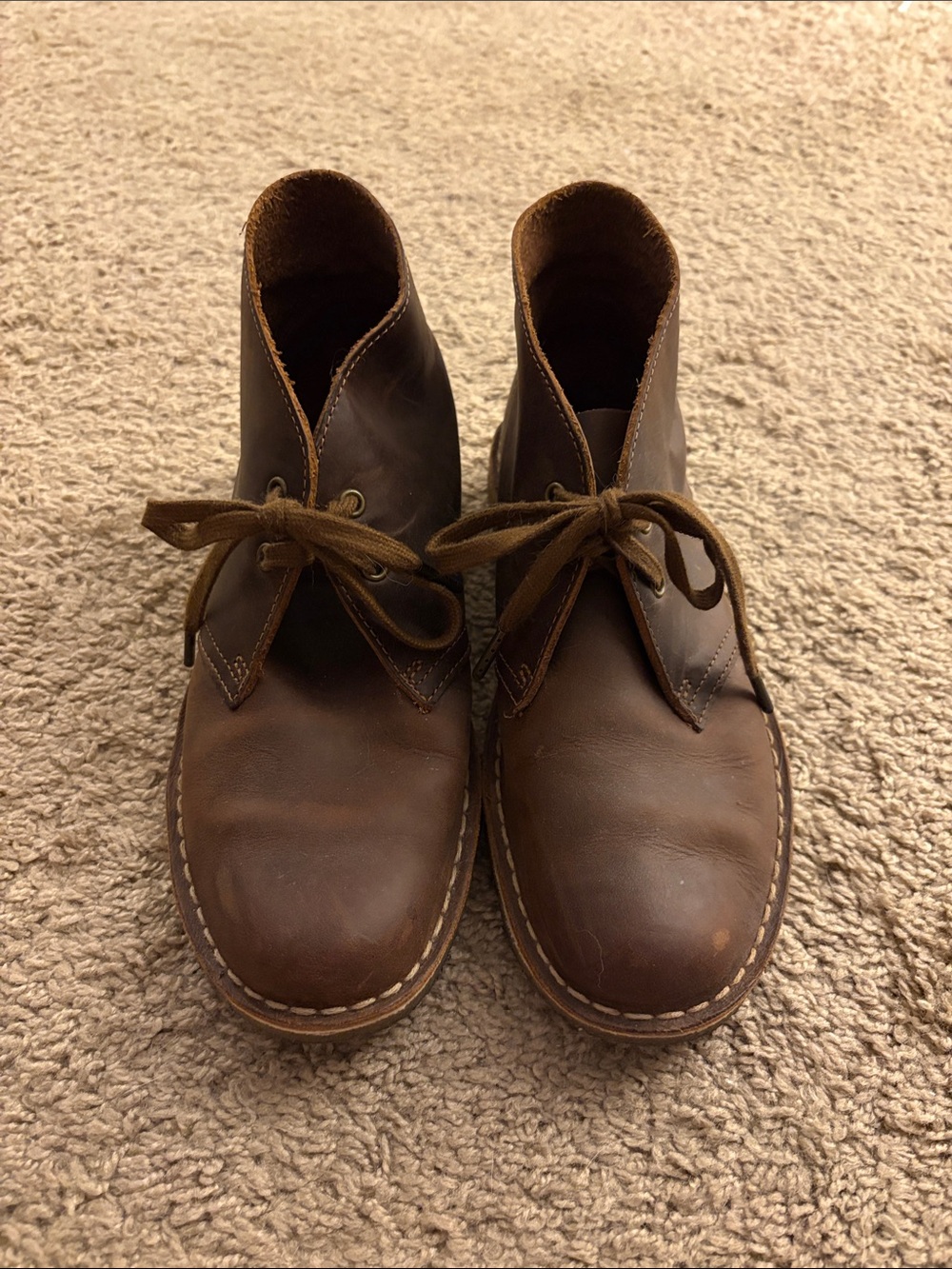 Clarks Women's Brown Leather Ankle Booties